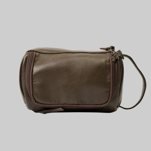 Choco Brown Toiletry Bag with Hanging hook