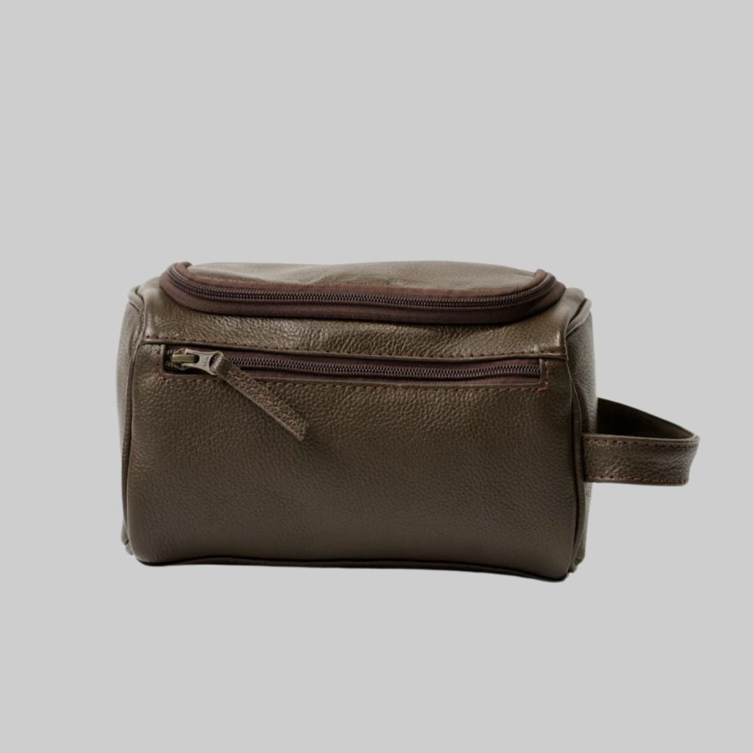 Choco Brown Toiletry Bag with Hanging hook