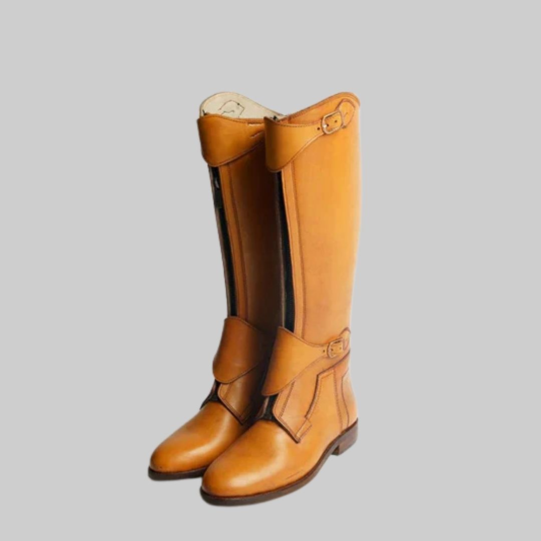 Handmade light Brown Horse Riding boots