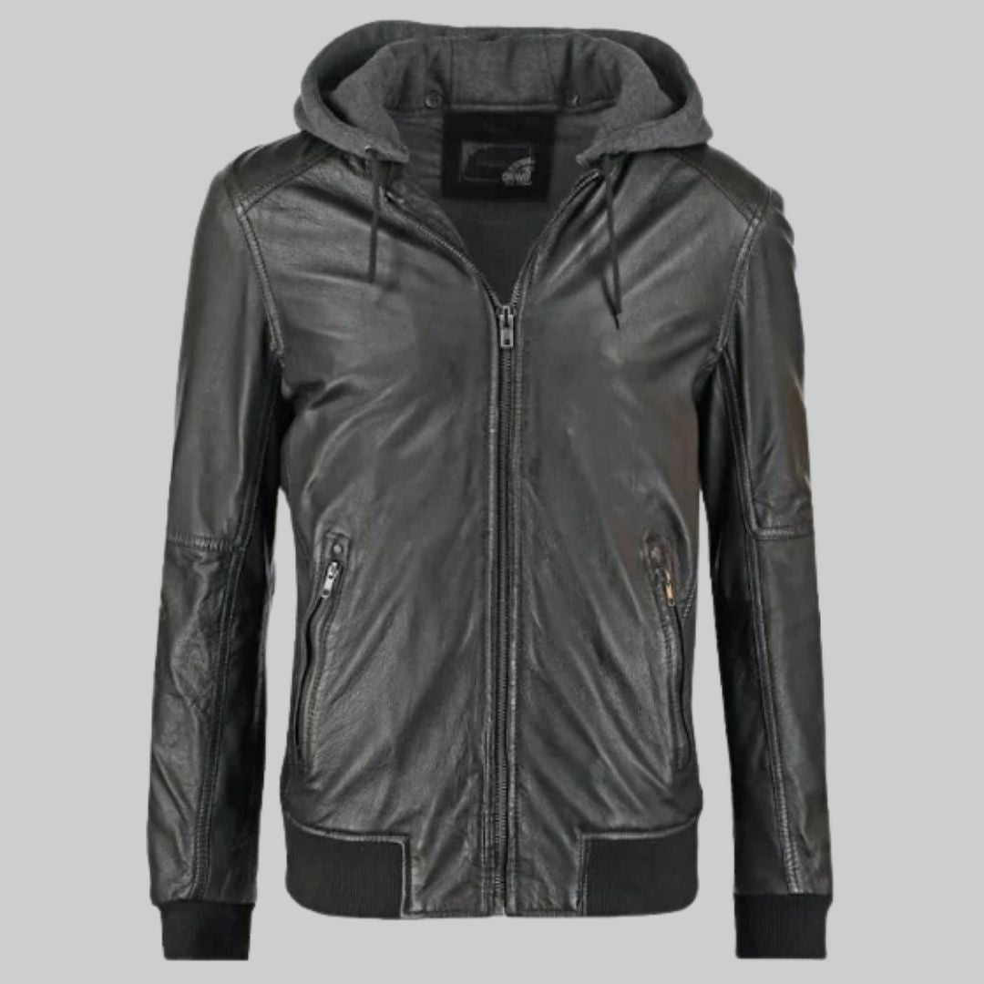 Black Biker Plain