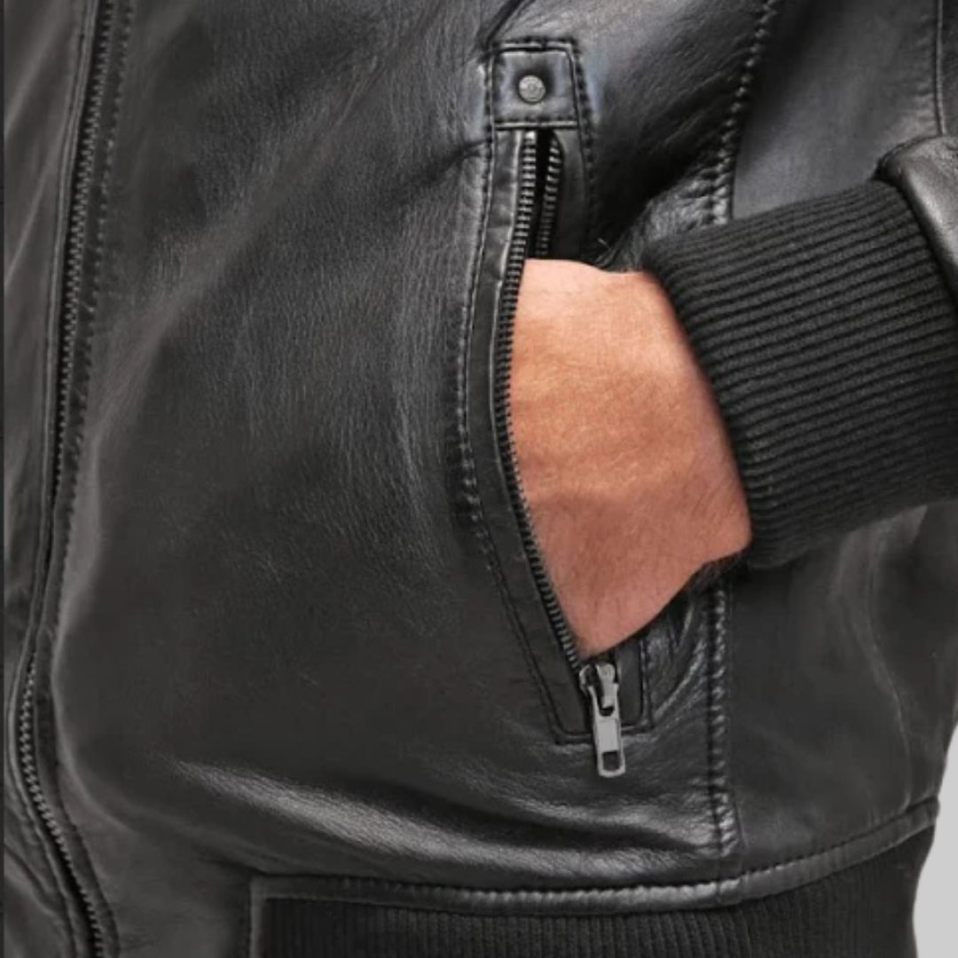 Black Biker Plain