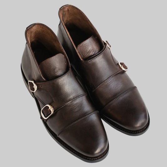 Men Double Monk Dress Shoes