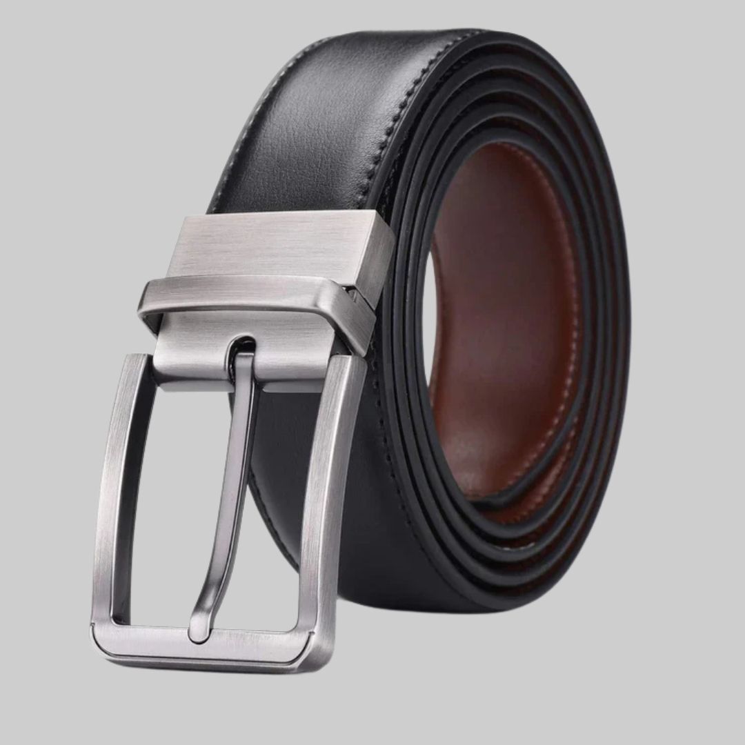 Reversible Leather Belt - Black & Brown