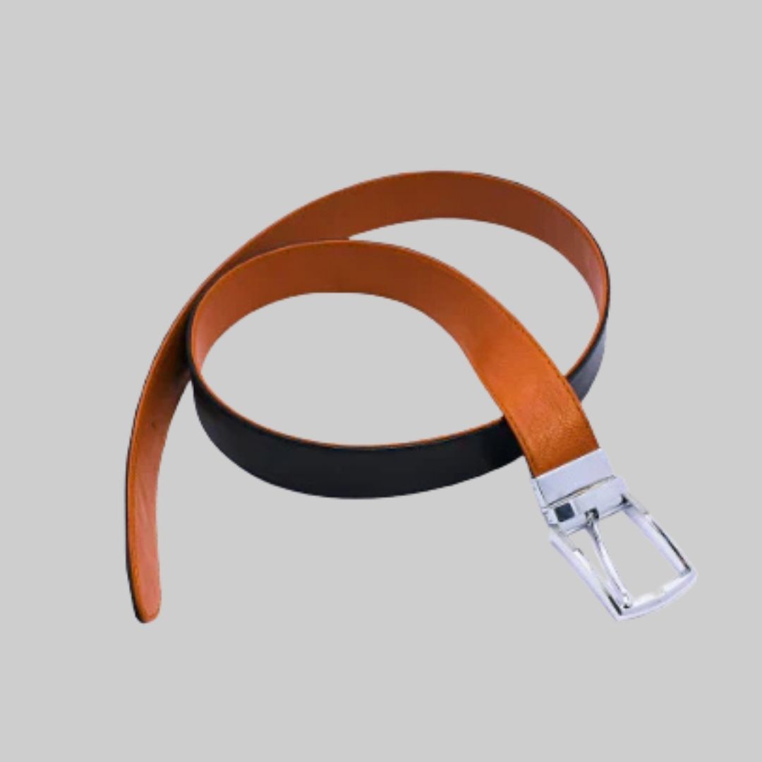 Reversible Leather Belt - Black & Tan