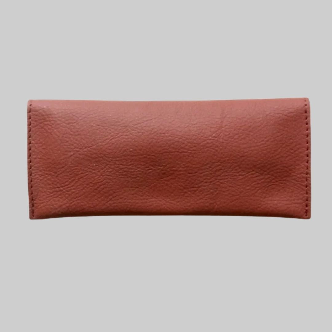 Rust Leather Eyewear Case - Optical Cover