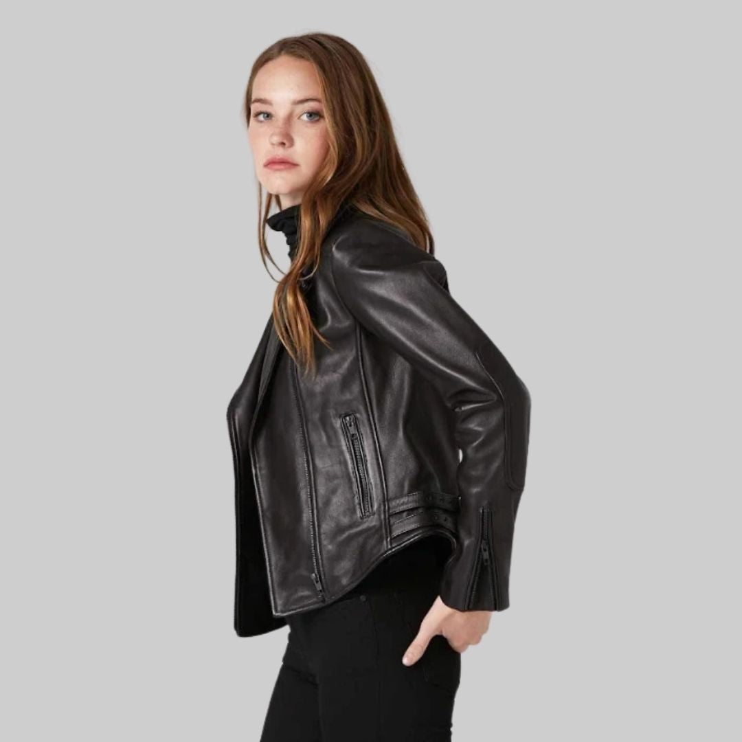 Women's Broad Lapel Biker