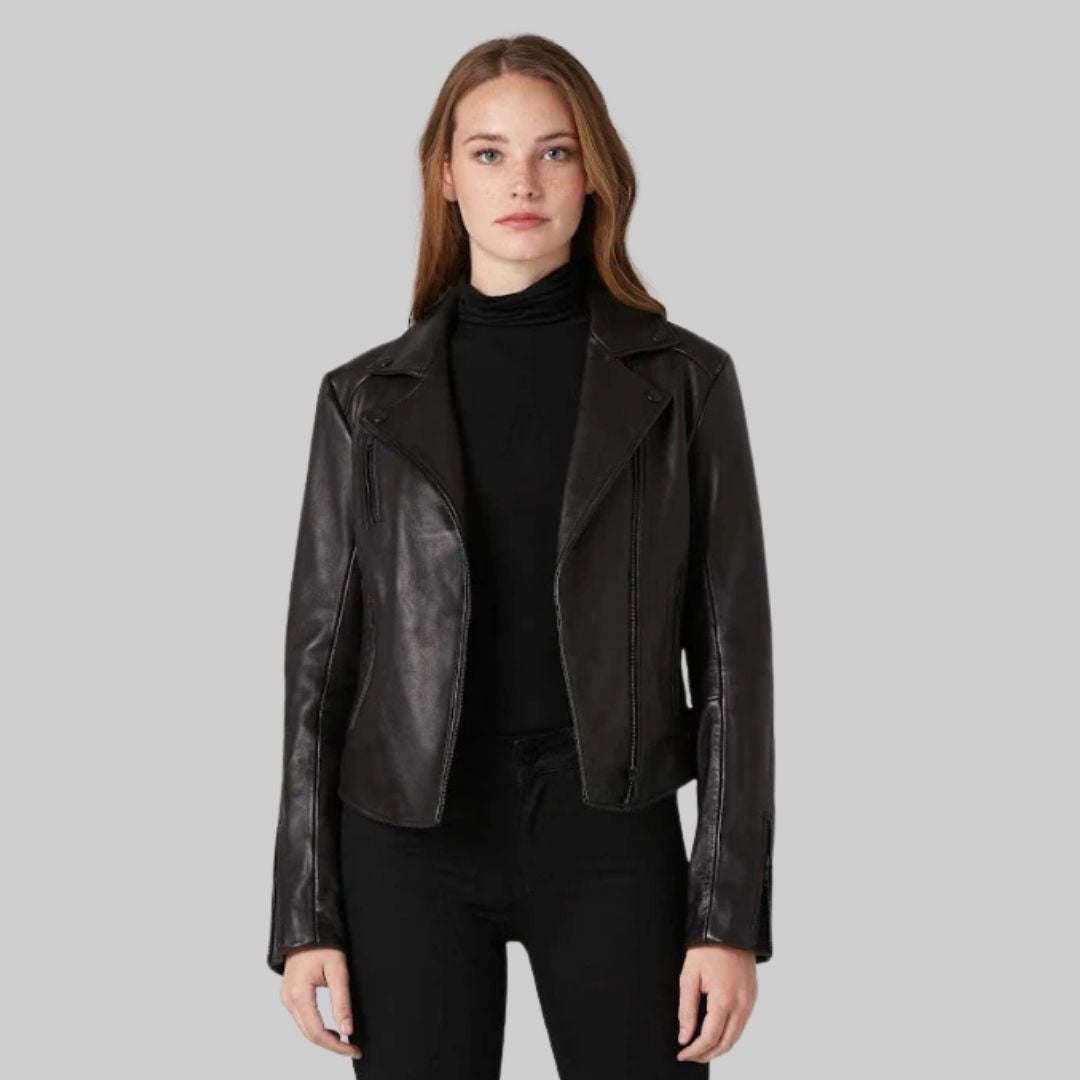 Women's Broad Lapel Biker