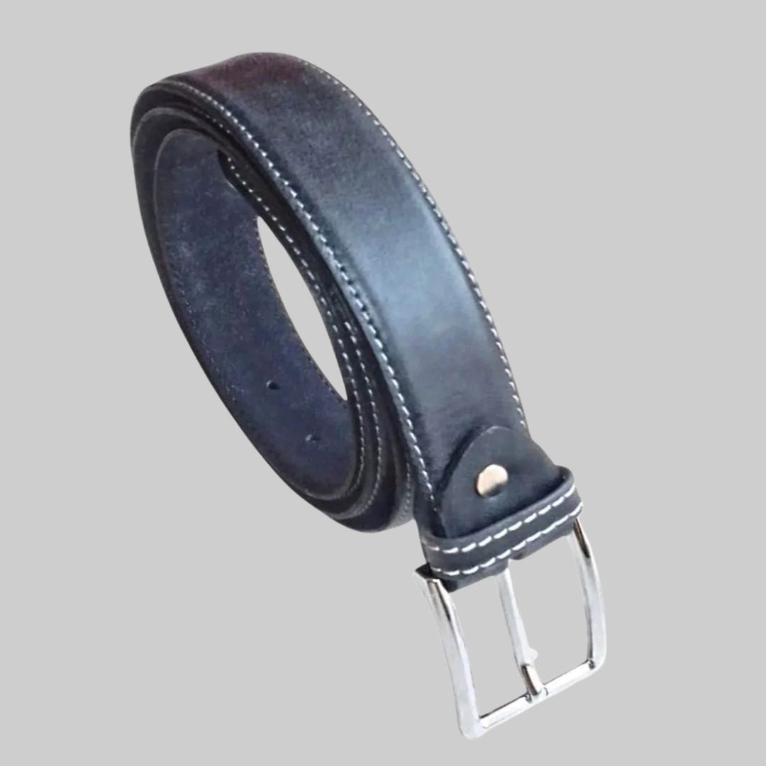 Buffalo Black Casual Belt - Double Stitched 40mm Wide