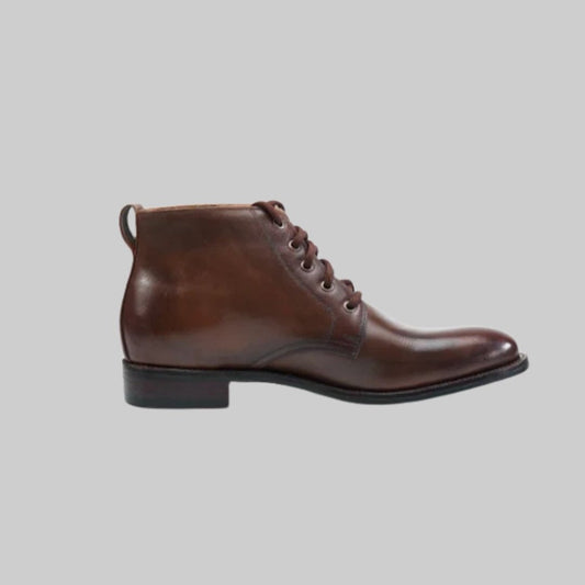 Brown Leather Chukka Boots