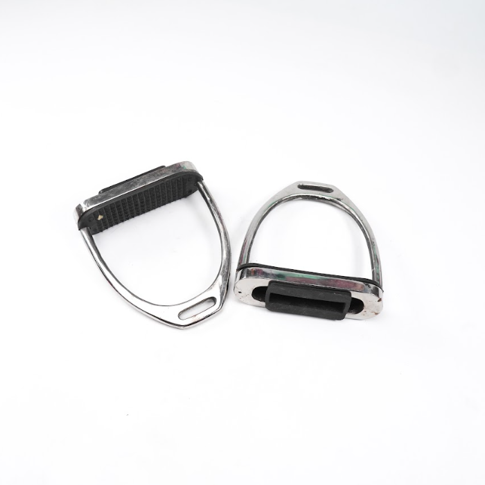 Stainless Steel Horse Riding Stirrups with Rubber Grip